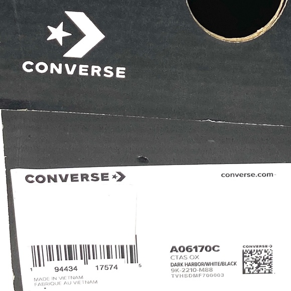 Converse Chuck Taylor All Star OX Low Top Canvas Blue Men Size Sneakers A06170C - Picture 10 of 10